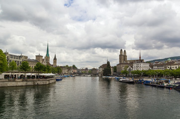 Obraz premium Limmat river in Zurich