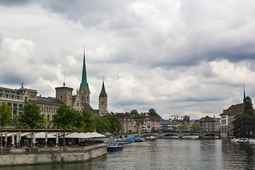 Fototapeta premium Limmat river in Zurich
