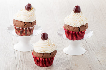 Cupcake al cioccolato dolce decorato