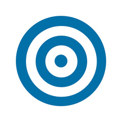 Blue target icon