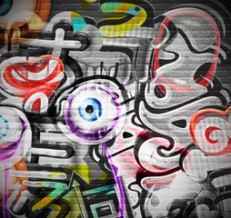 Poster Graffiti Graffiti-Hintergrund