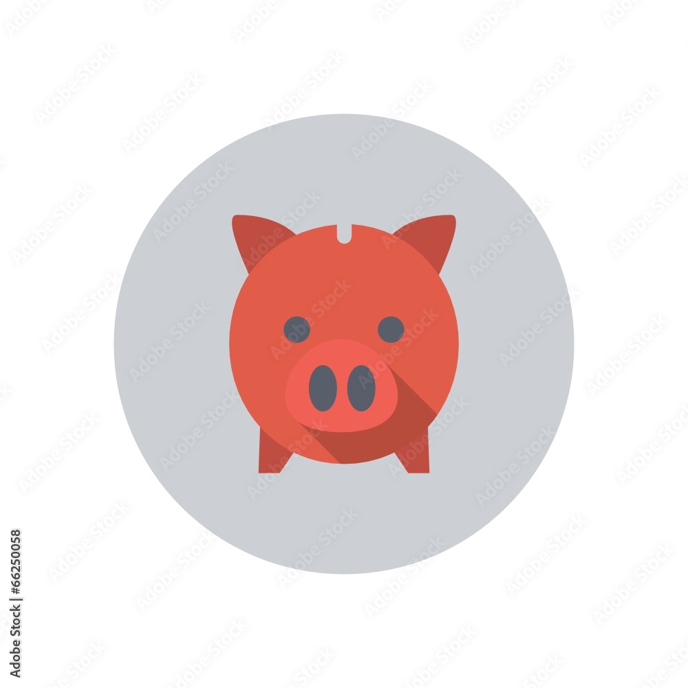 Wall mural Piggy bank - Vector icon