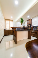 Work surfaces in the kitchen