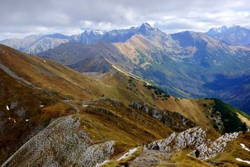 Obraz premium Red Mountain Peaks, Tatras Mountains w Polsce