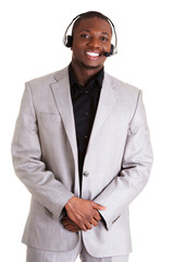 Support phone operator in headset