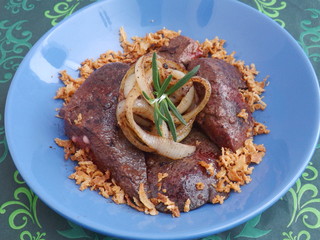 Leber mit Röstzwiebeln