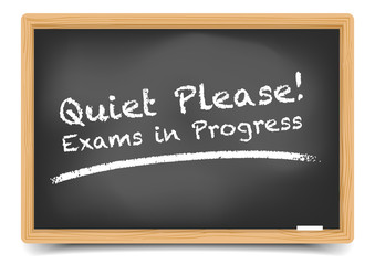 Obraz premium Blackboard Exam