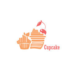 Cupcake with cherry