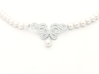 Close up pearl jewelry