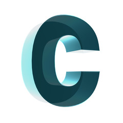 3d letter collection - Small cases - c