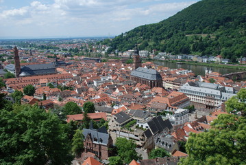 Fototapeta na wymiar Universität Heidelberg Deutschland Europa Goethe