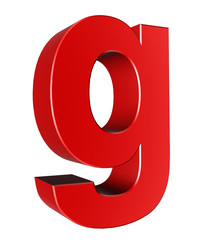 3d letter collection - Small cases - g