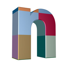 3d letter collection - Small cases - n