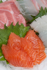 サーモンの刺身