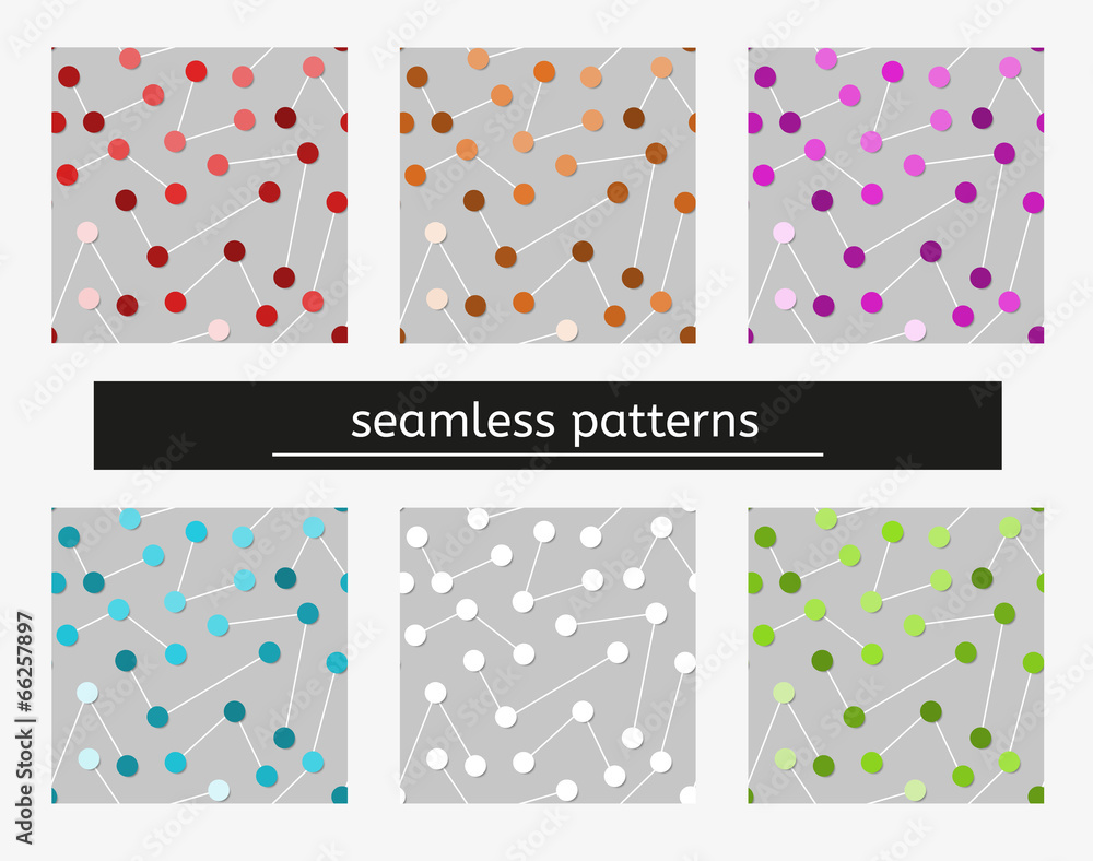 Poster seamless pattern with bubbles