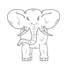 sketch of the elephant