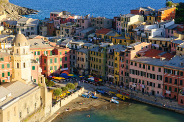 Village of Vernazza in Cinqueterre, Italy
