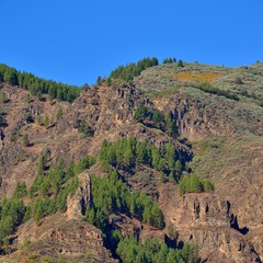 Mountainous landscape of Gran canaria, Canary islands