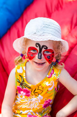 child with face painting
