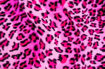 Deurstickers Texture of leopard striped fabric © photos777