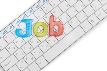 word job on keyboard