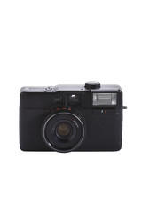 Fototapeta premium old plastic camera on white background