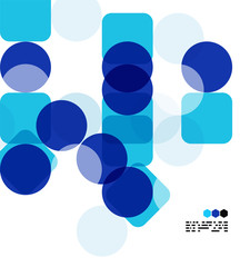 Blue modern geometric design template