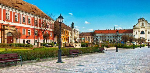 Fototapeta na wymiar Old town of Tata, Hungary