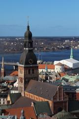 Riga Cathedral, Riga Castle and Daugava River, Latvia