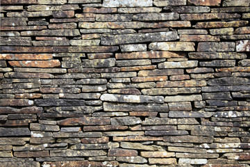 Dry stone wall background