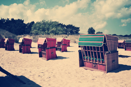 Strandk&ouml;rbe vintage