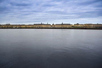 Fototapeta na wymiar View of Bordeaux and Garonne, France