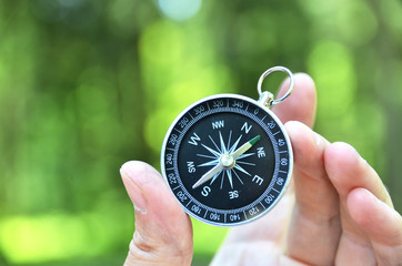 Compass in the hand