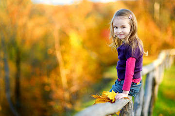 Portrait of a cute little girl