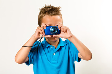 Boy with camera