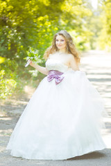 Portrait of a beautiful young bride