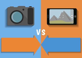 Comparison of camera and phone