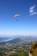 Vol au dessus du Lac du Bourget, Savoie