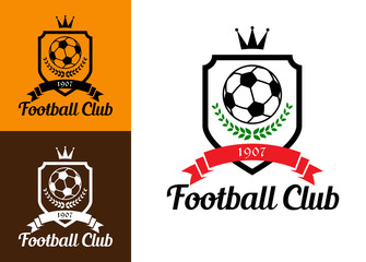 Football or soccer crests