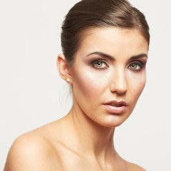 Obraz premium Woman face beauty style portrait.