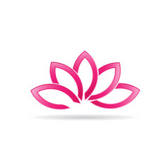 Luxury Lotus plant image logo