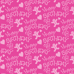 Birthday seamless background design
