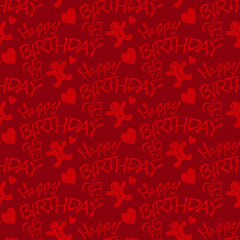 Birthday seamless background design