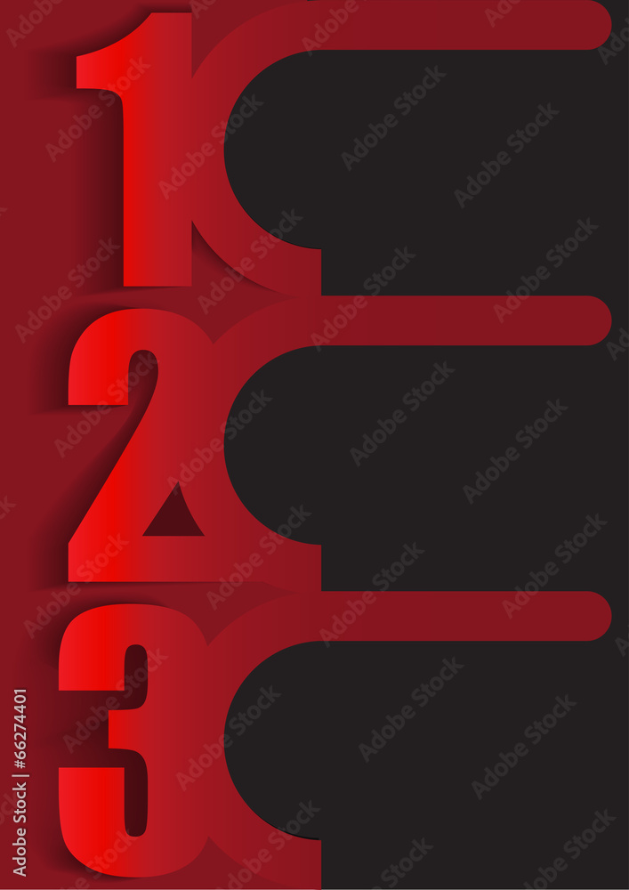 Aufkleber vector retro three step background