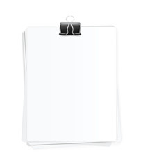 Vector Realistic Blank Sheets of Paper