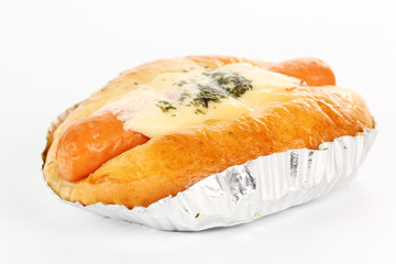 Stuffed Bread with cheese sausage