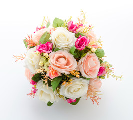 Bouquet flowers isolated on white
