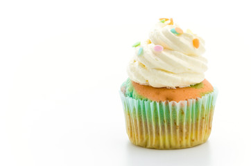 Cupcakes isolated on white background