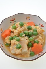 高野豆腐の玉子とじ