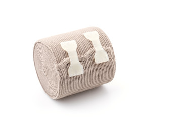 Elastic bandage isolated white background